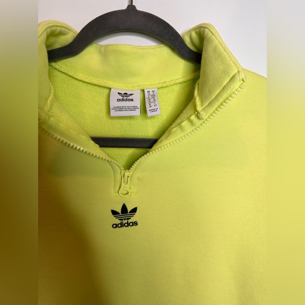 Adidas Quarter Zip Crop Sweater - Picture 5 of 8